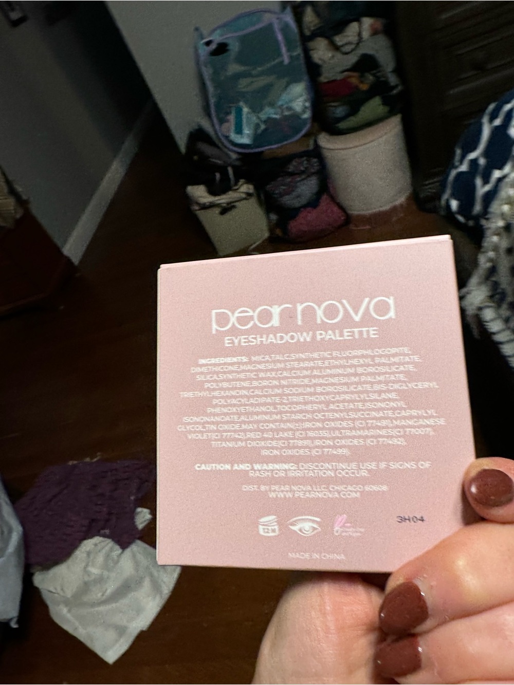 Pear Nova Pink Eyeshadow Palette - Blush Pink Packaging